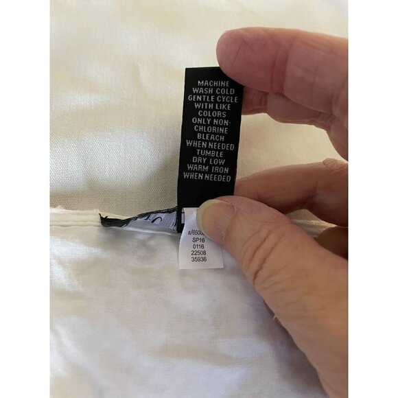 INC International Concepts Women's Jacket Sz 3X Cotton Linen Lace Insets White - Picture 9 of 13